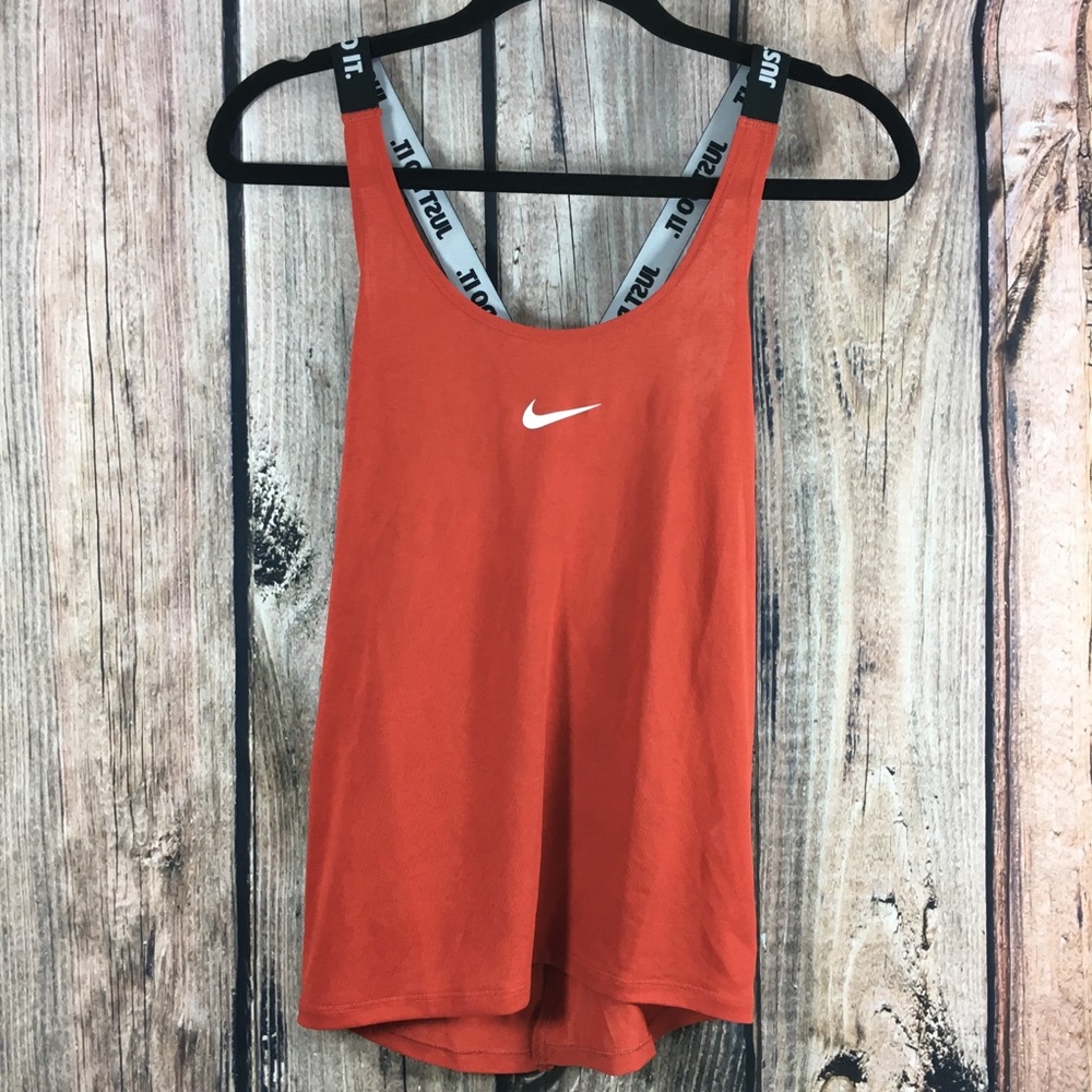 Nike orange open back Razorback Athletic tank Sm.
